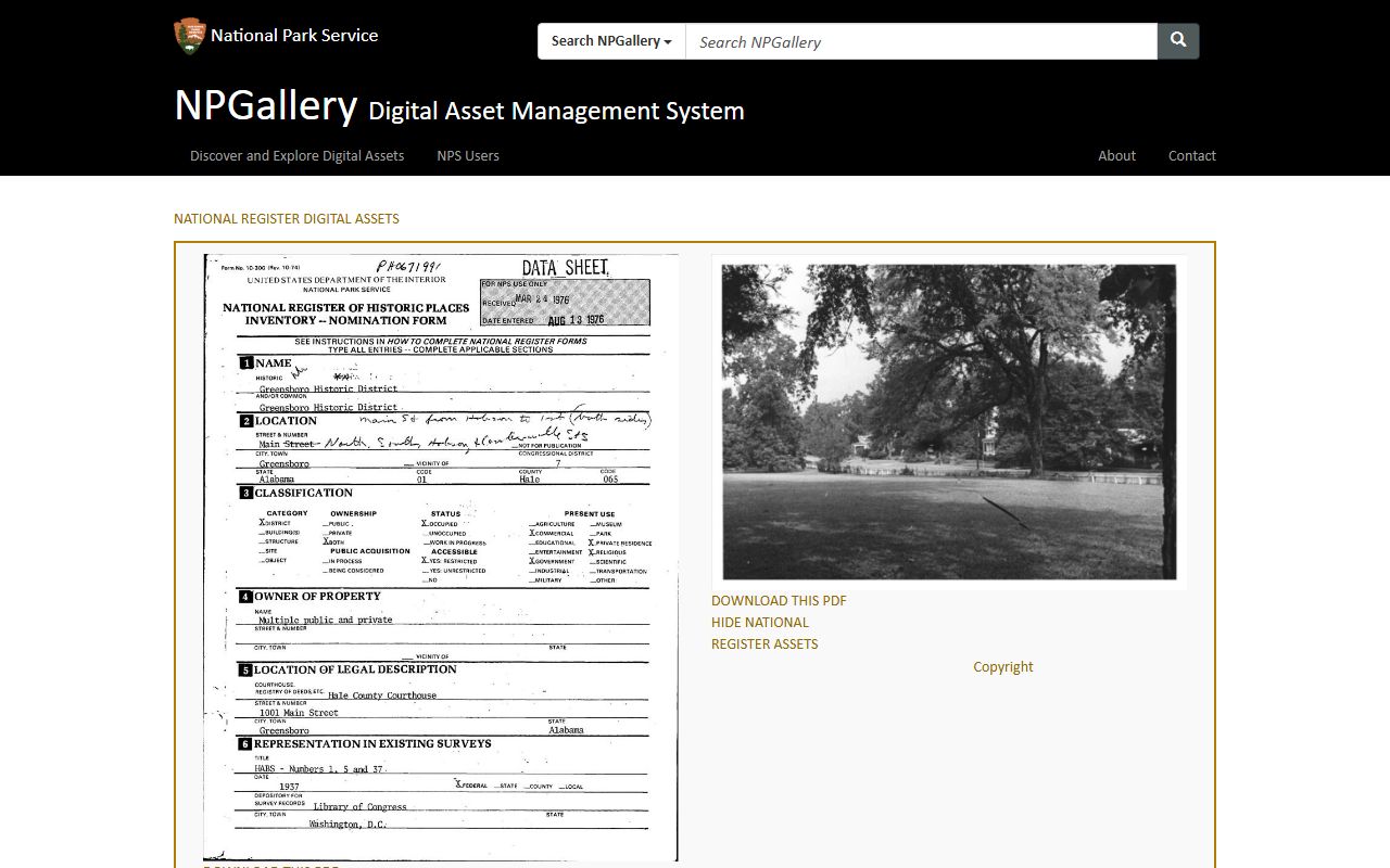 Hale County Jail historic Greensboro district record